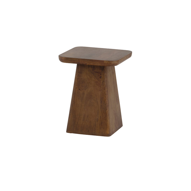 Bijzettafel | Massief Mangohout - Brown Walnut - Gelakt | 40, Mango