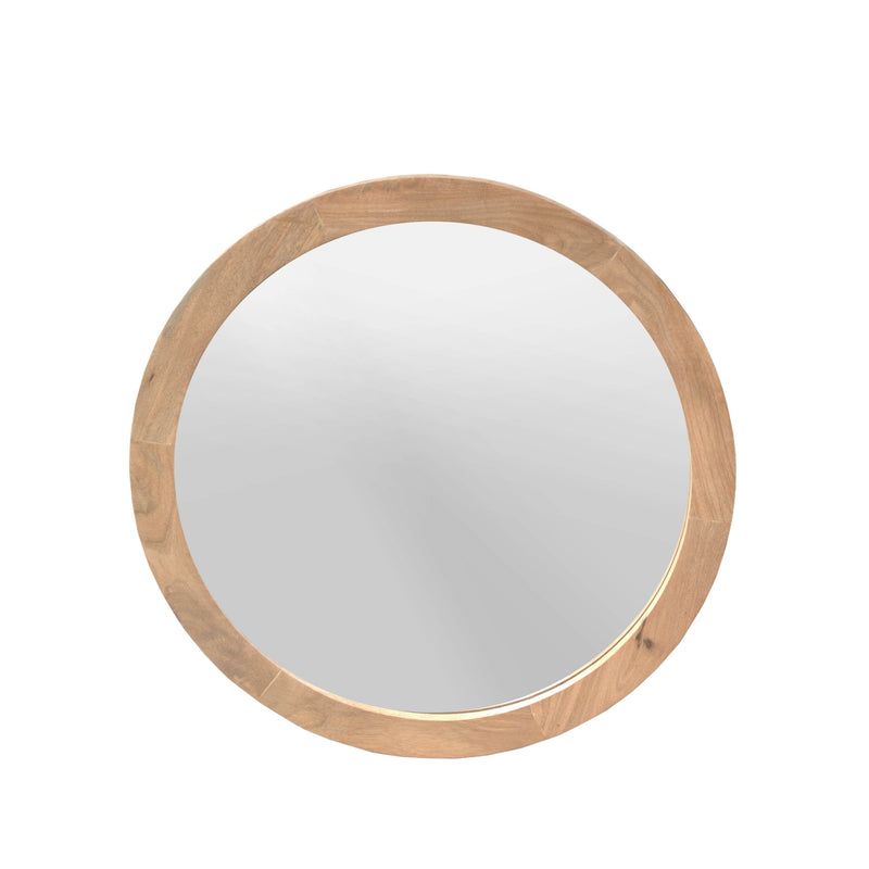 Ronde Dide | spiegel Naturel Mangohout 60 cm
