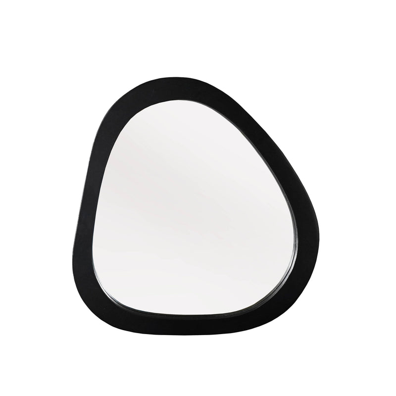 Organische Lou | spiegel Zwart Mangohout 55 cm