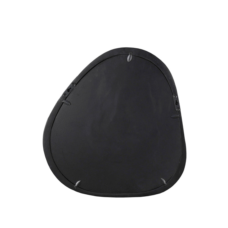 Organische Lou | spiegel Zwart Mangohout 55 cm