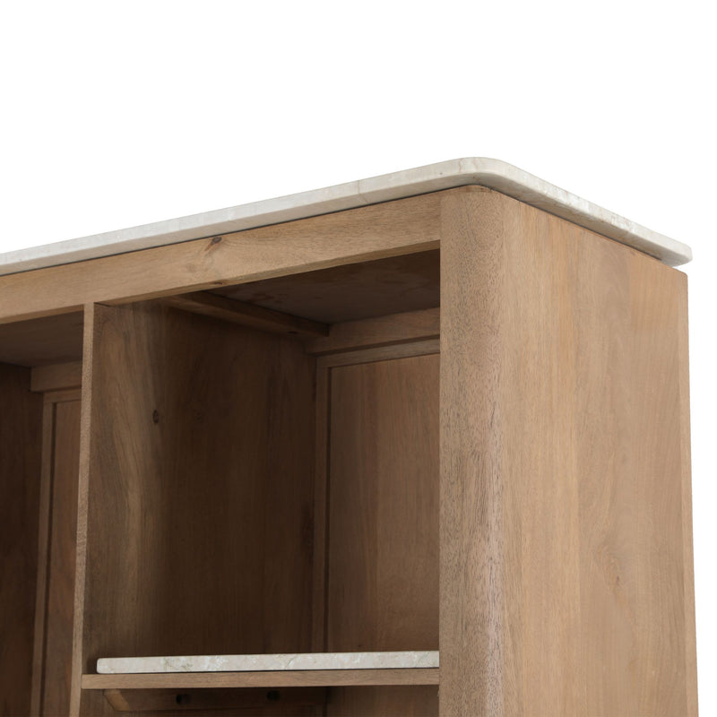 Bovenblad Dallas | Marmer | Vakkenkast XL Beige