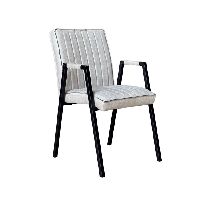 Eetkamerstoel Tivoli Bull | Beige | Met armleuning