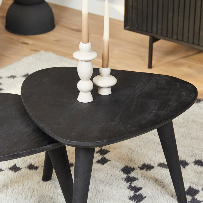 Salontafel Omaha Black | 60 cm | Set van 2