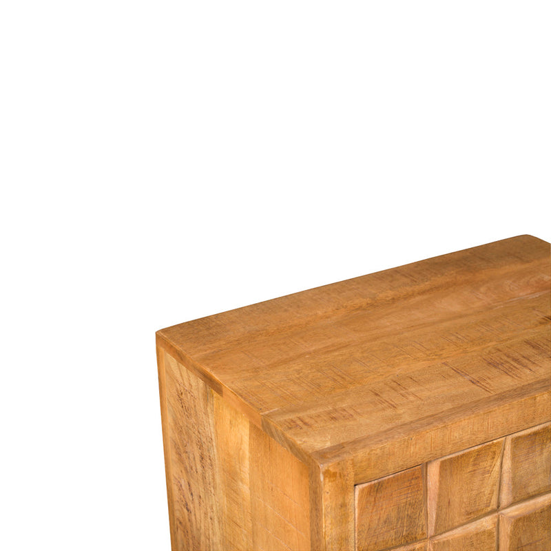 Kabinet Brandy | Mangohout | Zwart | 1 deur | 1 lade | 60 x 103 cm | kastje  | 55 cm