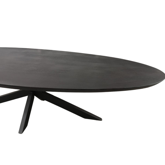 Eettafel Brandy Black | 240 cm | Ovaal