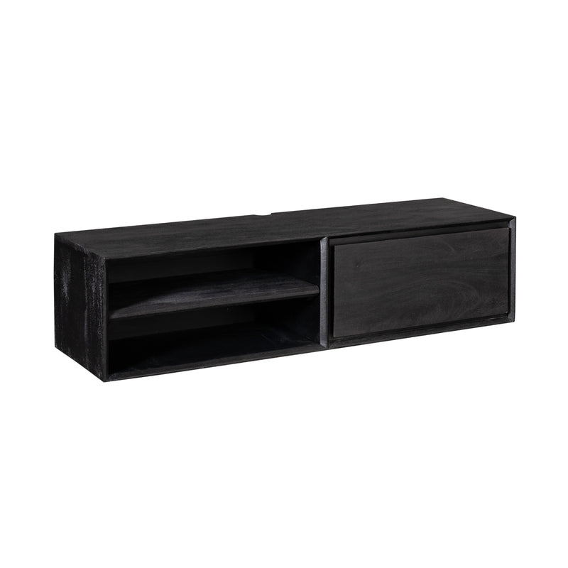 Zwevend tv meubel Ambiance Black | 120 cm
