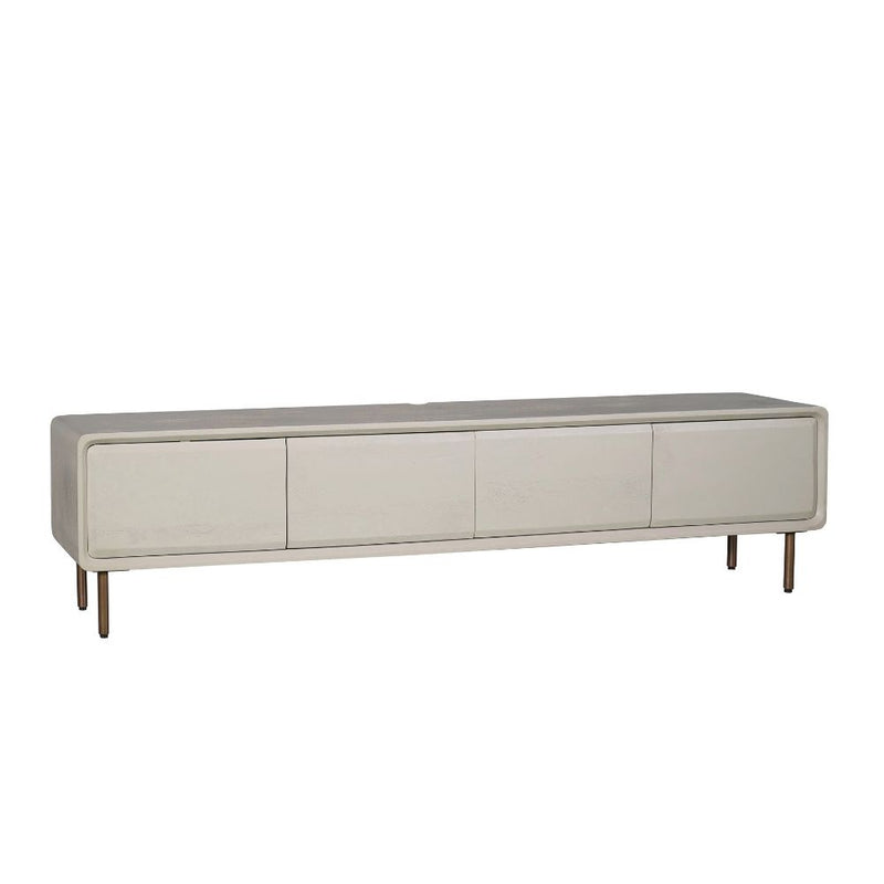 Zwevend tv meubel Allure | Mangohout | 4 deuren | Zand 240 cm