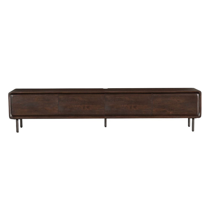 Zwevend tv meubel Allure | Mangohout | 4 deuren | Bruin 240 cm