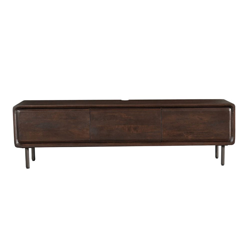 Zwevend tv meubel Allure | Mangohout | 4 deuren | Bruin 160 cm