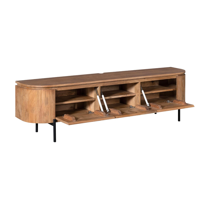 Tv meubel Excellent | Mangohout | Naturel 160 cm