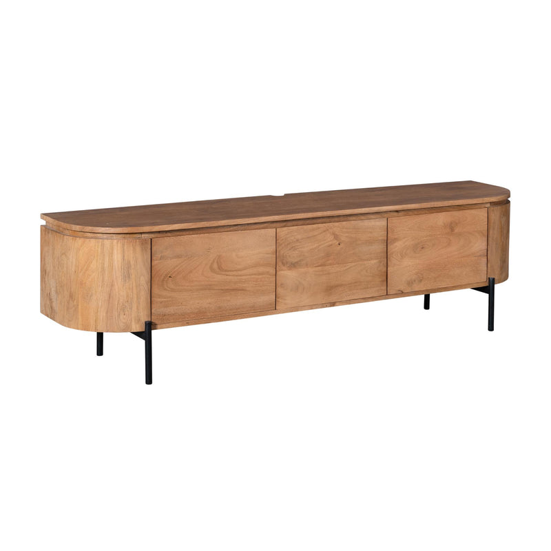 Tv meubel Excellent | Mangohout | Naturel 160 cm