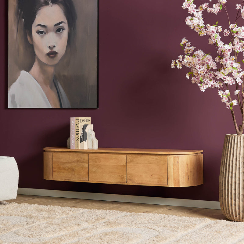 Tv meubel Excellent | Mangohout | Naturel 160 cm