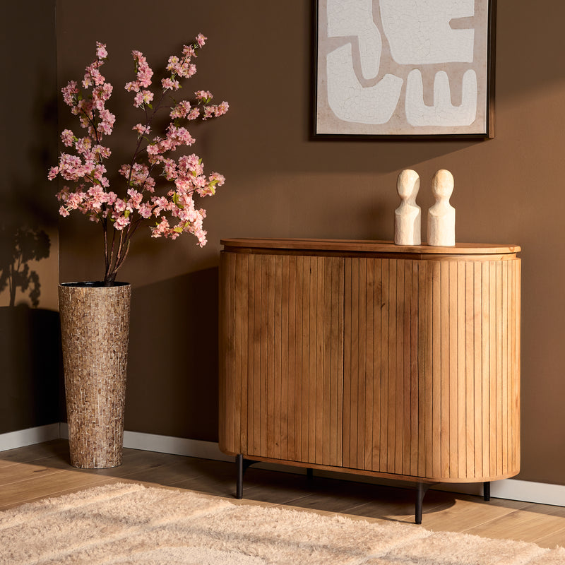 Kabinet kast Solana | Mangohout | 115 cm Naturel