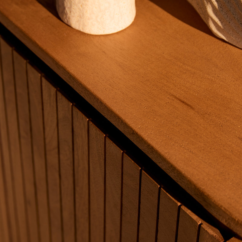 Kabinet kast Solana | Mangohout | 115 cm Naturel