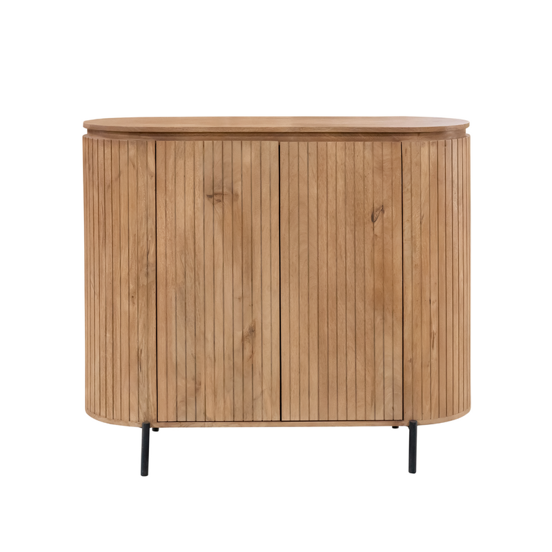 Kabinet kast Solana | Mangohout | 115 cm Naturel