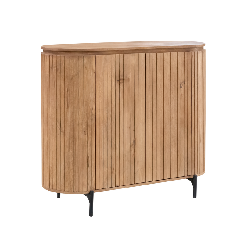 Kabinet kast Solana | Mangohout | 115 cm Naturel