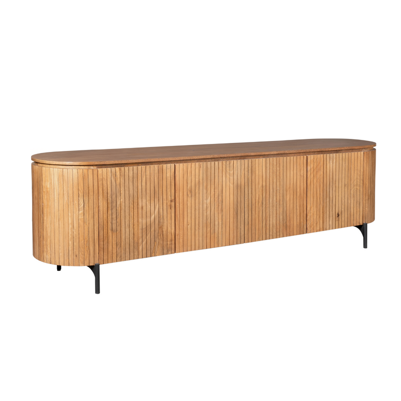 Tv meubel Solana | Mangohout | 210 cm Naturel