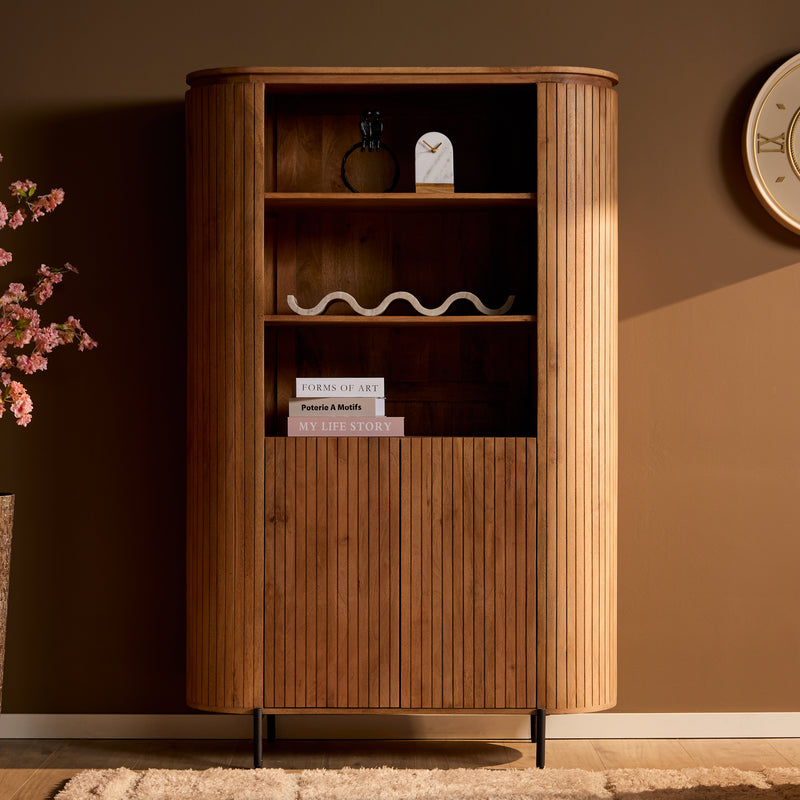 Wandkast Solana | Mangohout | 115 cm Naturel