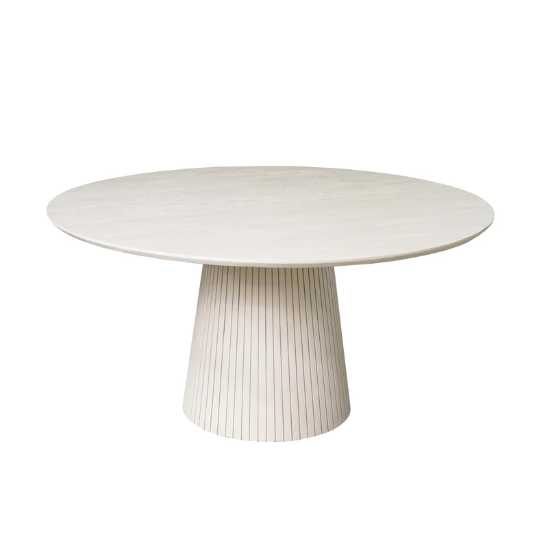 Ronde Eettafel | Mangohout | Solana Zand 130 cm