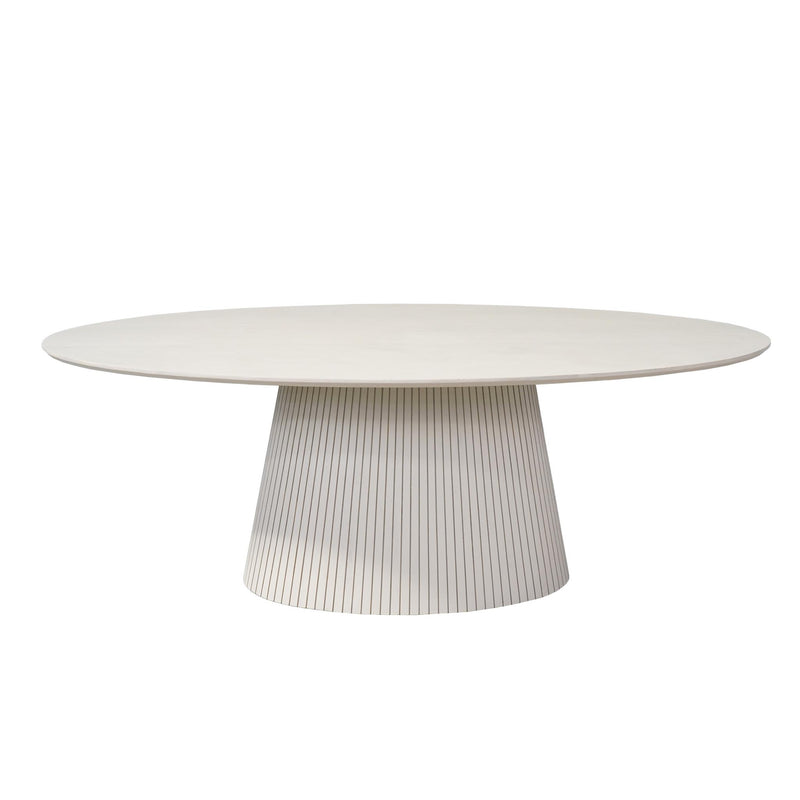 Ovale Solana | Mangohout | eettafel Zand 210 cm