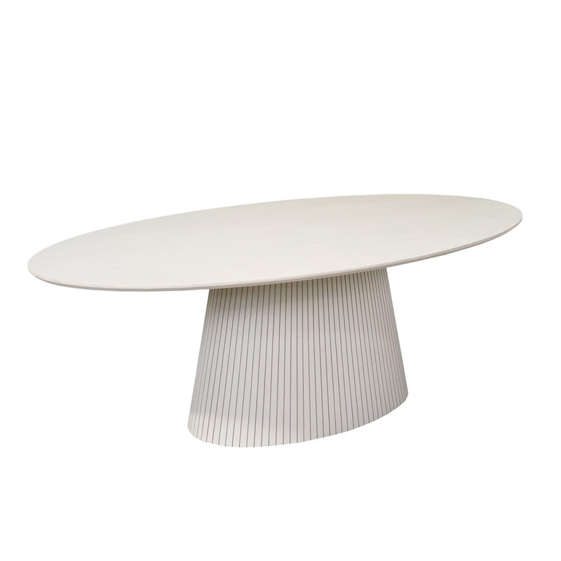 Ovale Solana | Mangohout | eettafel Zand 210 cm