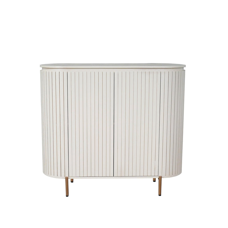 Kabinet kast Solana | 2 deuren | Zand Mangohout 115 cm