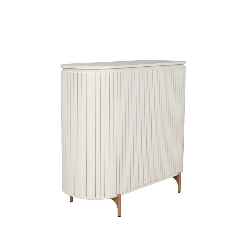 Kabinet kast Solana | 2 deuren | Zand Mangohout 115 cm