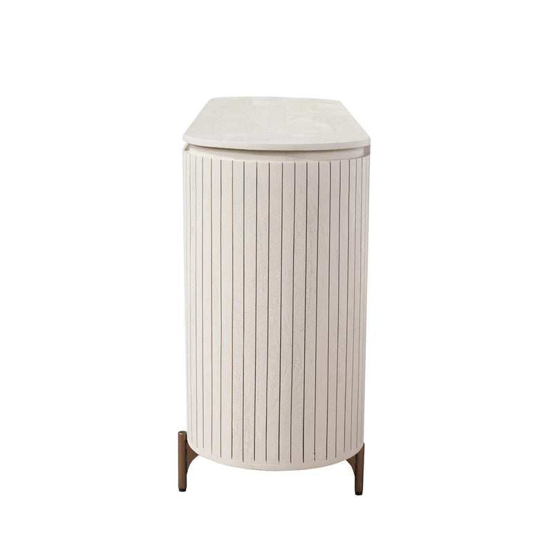 Dressoir Solana Zand | 3 deuren | Mangohout 165 cm