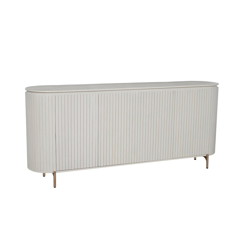 Dressoir Solana Zand | 3 deuren | Mangohout 210 cm