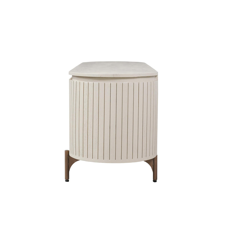Tv meubel Solana | 3 deuren | Zand Mangohout 165 cm