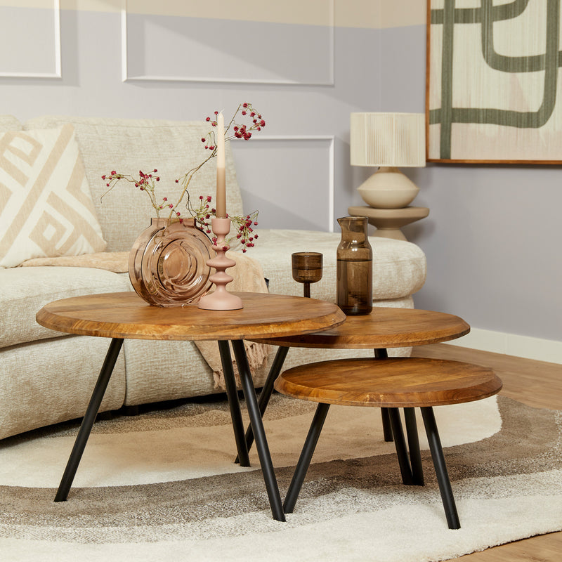 Salontafel Ohio | 70/60/50 | Rond