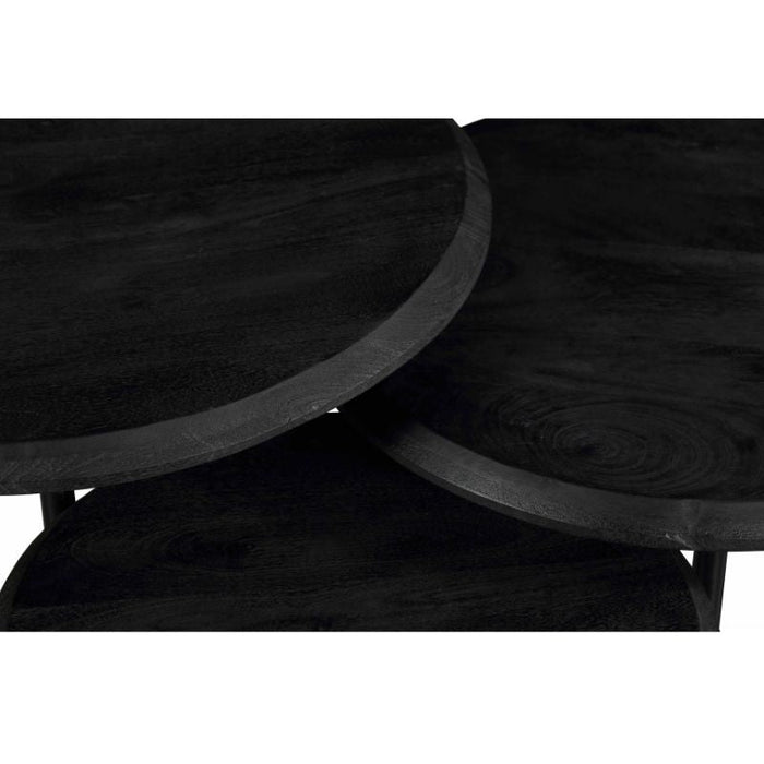 Salontafel Ohio Black | 70 cm | set van 3