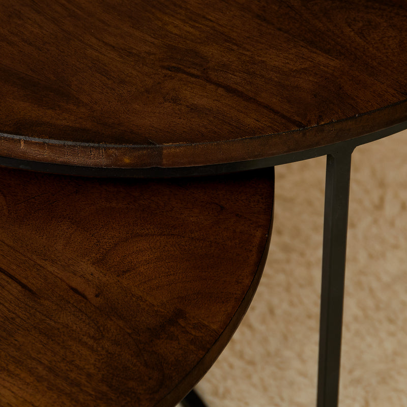 Salontafel Madison | Brown 70 cm set van 2