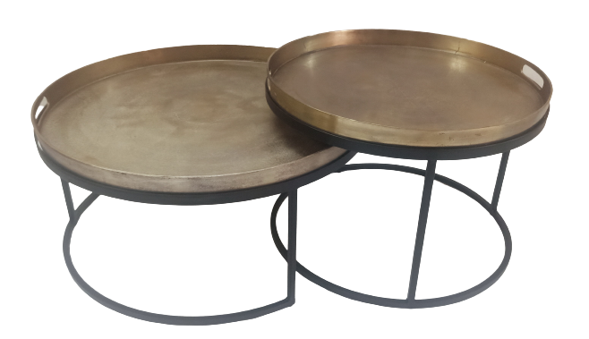 Salontafel Puck | 78x78/66x66 | Rond