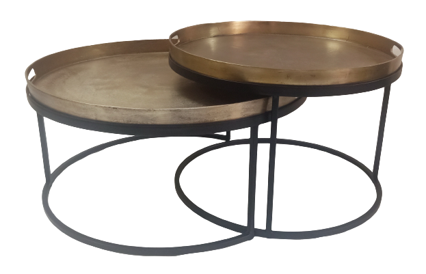 Salontafel Puck | 78x78/66x66 | Rond