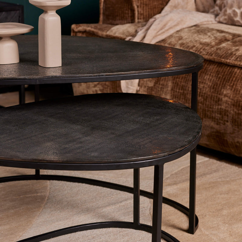 Salontafel Lana | 90x65/86x50 | Organisch
