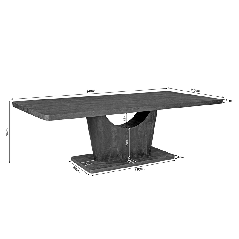 Eettafel Voco | 240 cm Brown