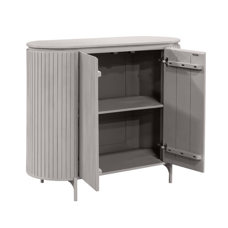 Kabinet kast Solana | Mangohout | 115 cm Taupe