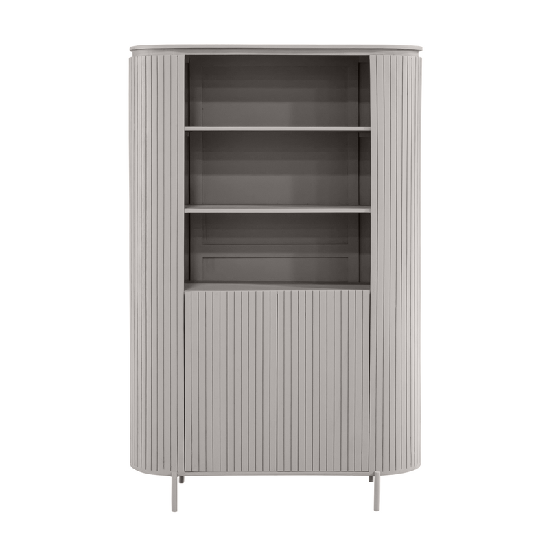 Wandkast Solana | Mangohout | 115 cm Taupe