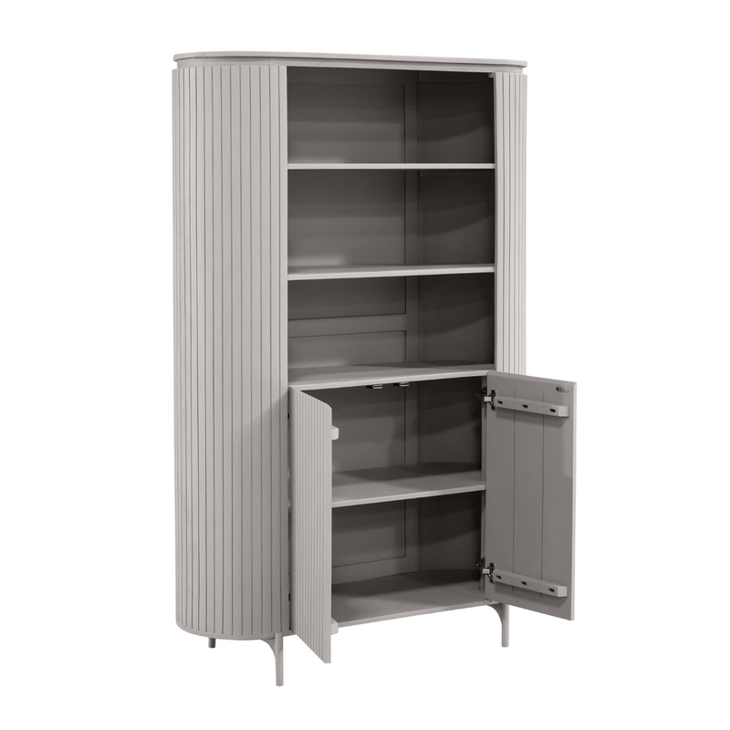 Wandkast Solana | Mangohout | 115 cm Taupe