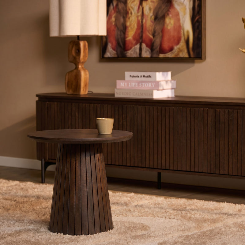 Salontafel Solana | Bruin Mangohout 50 cm
