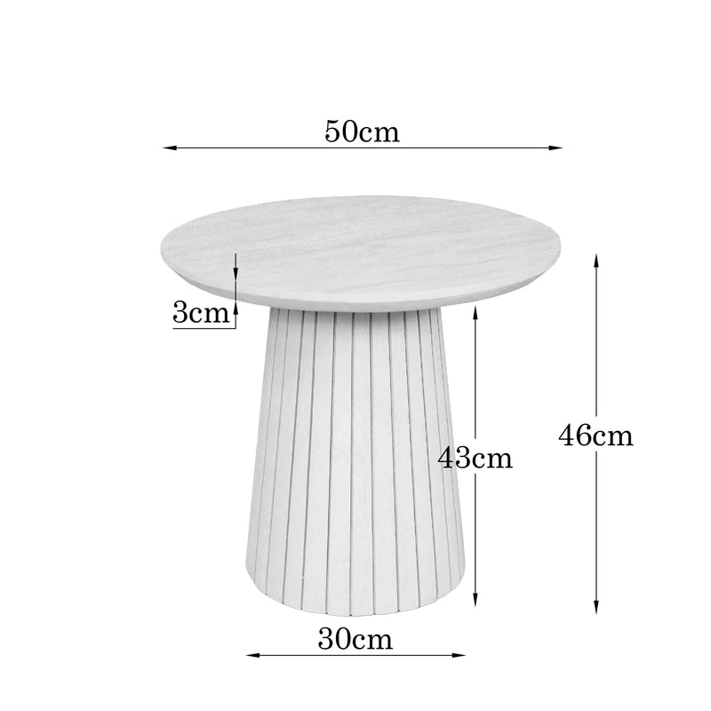 Salontafel Solana | Bruin Mangohout 50 cm