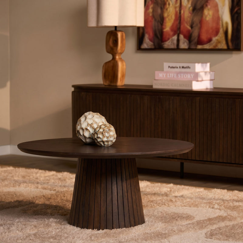 Salontafel Solana | Bruin Mangohout 80 cm