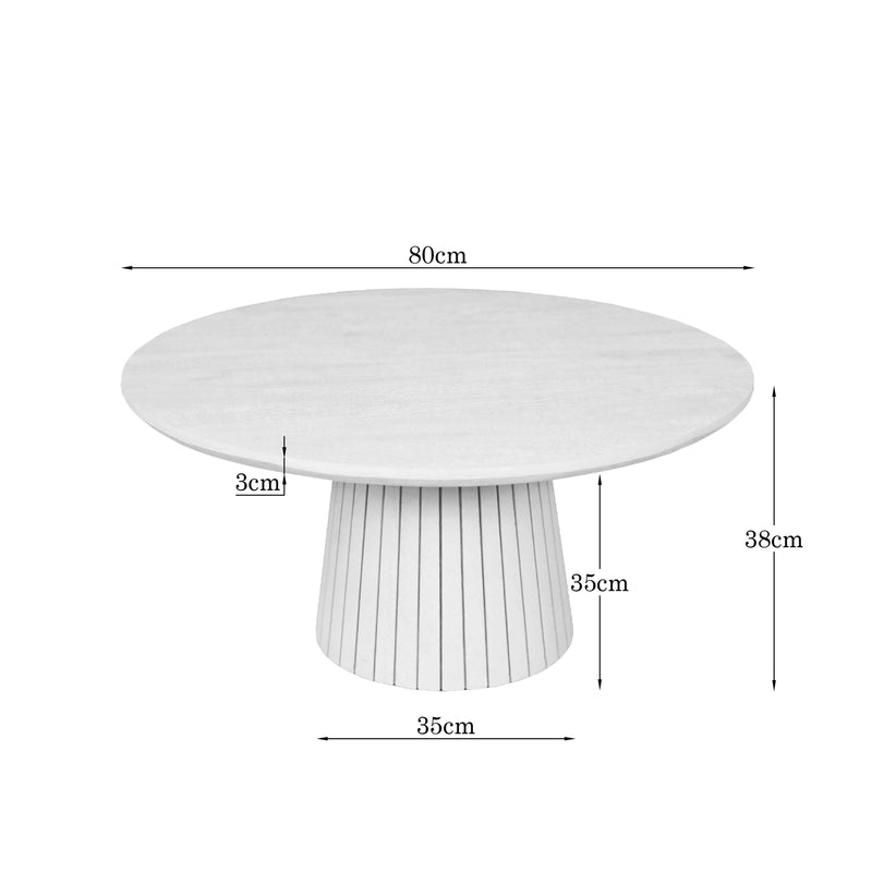 Salontafel Solana | Bruin Mangohout 80 cm
