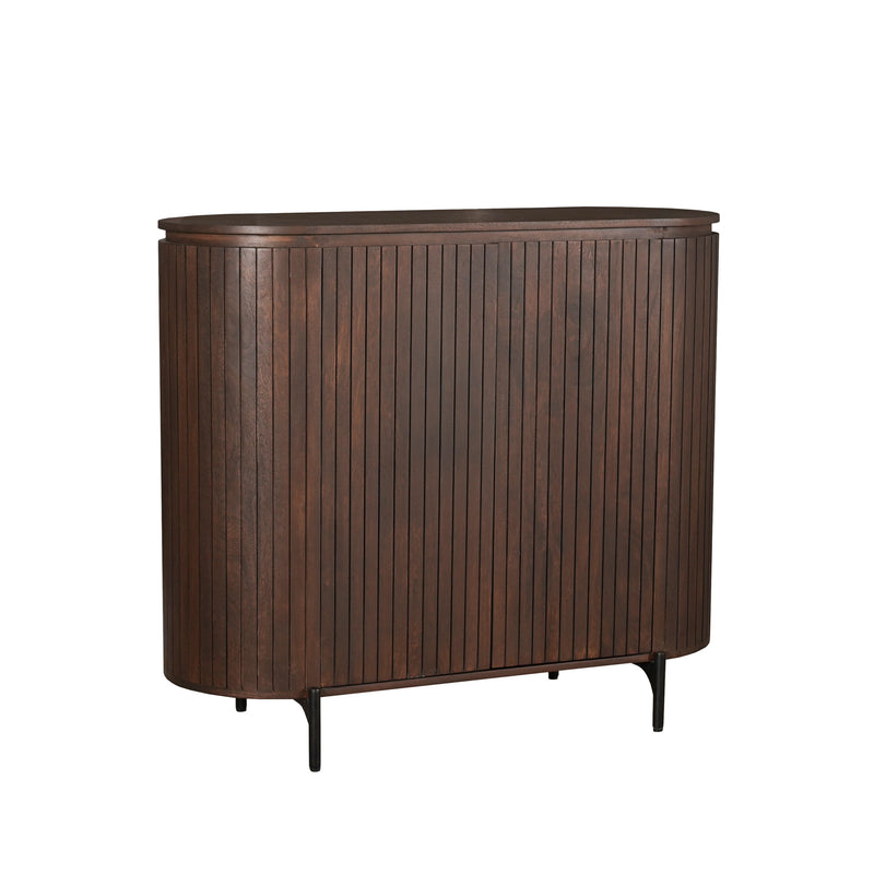 Kabinet kast Solana Bruin | 2 deuren | Mangohout 115 cm