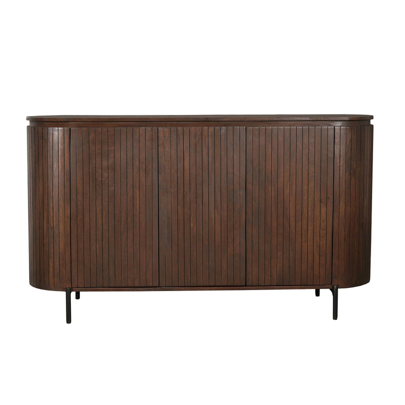 Dressoir Solana | 3 deuren | Bruin Mangohout 165 cm
