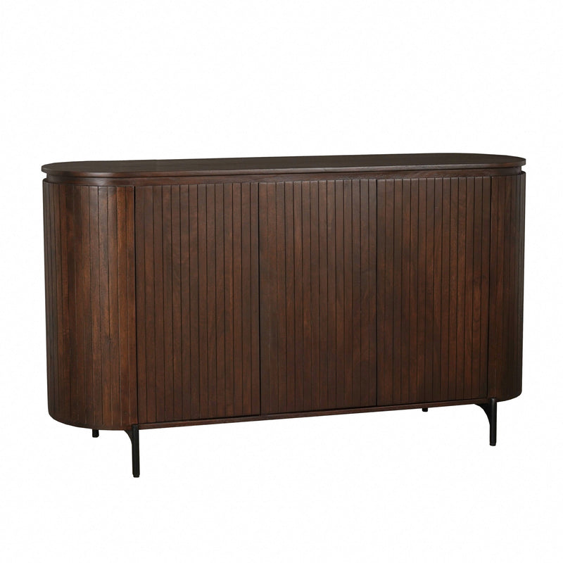 Dressoir Solana | 3 deuren | Bruin Mangohout 165 cm