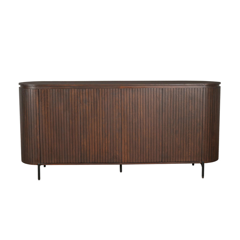 Dressoir Solana | 3 deuren | Bruin Mangohout 210 cm