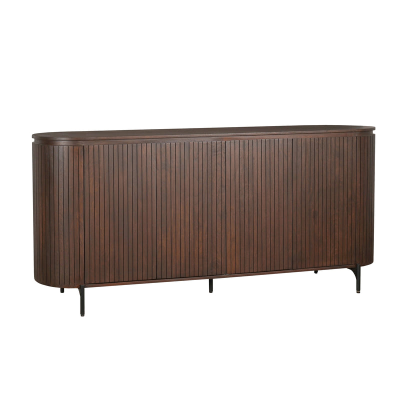 Dressoir Solana | 3 deuren | Bruin Mangohout 210 cm