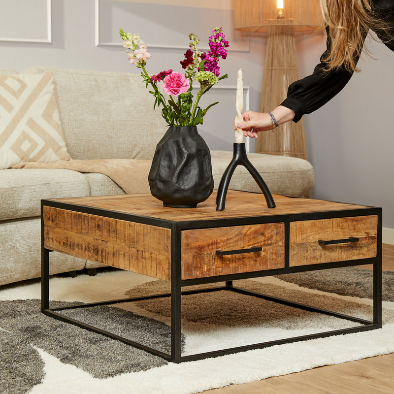 Salontafel Denver | 80x80 | Vierkant